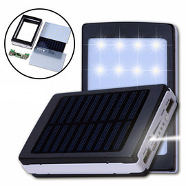 DIY Solar-Powered Power Bank w/ LED Lights