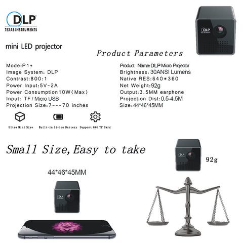 Ultra-Mini Portable Projector